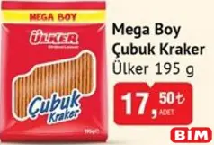 ÜLKER MEGA BOY ÇUBUK KRAKER 195 G